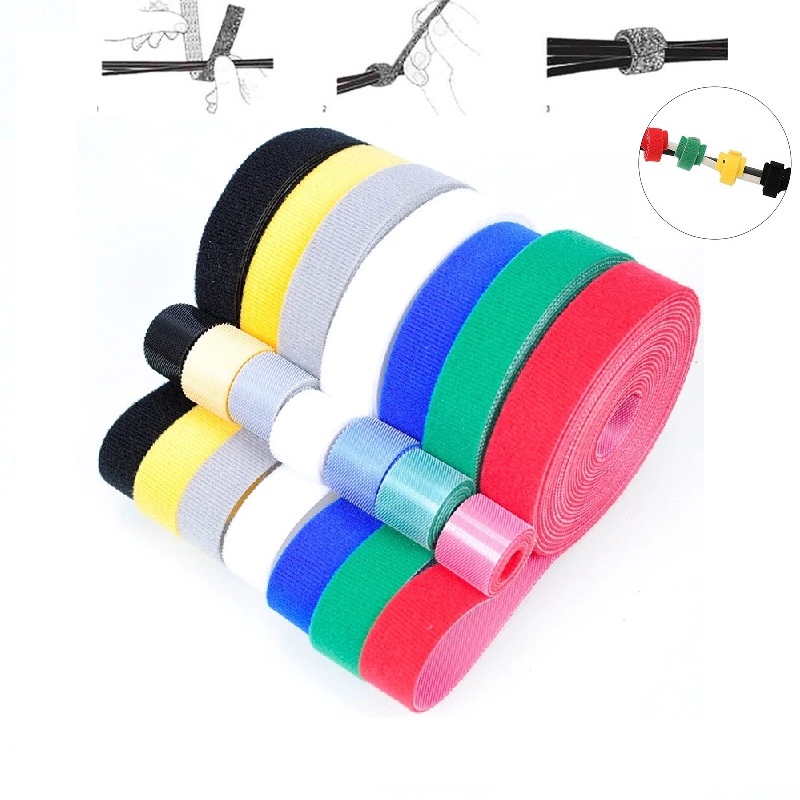 hook and loop cable tie